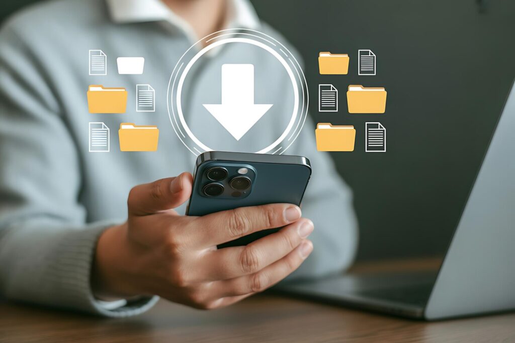 Digital file management cloud data transfer smartphone 1101054 88682